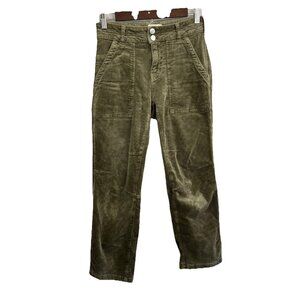Pilcro Corduroy Green Straight  Pants Women 24P Y2K Ankle